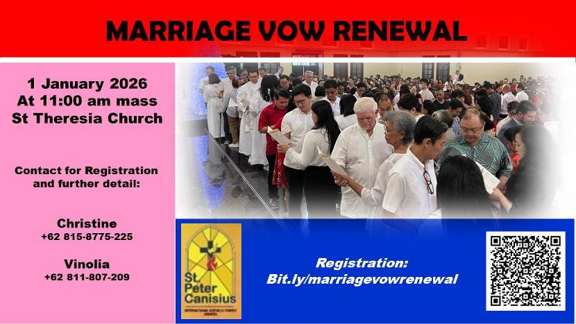 Marriage Vow Renewal - 1 January 2026 11.00AM