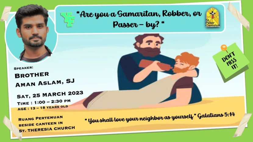 YF - Are you a Samaritan, Robber, or Passer - by?