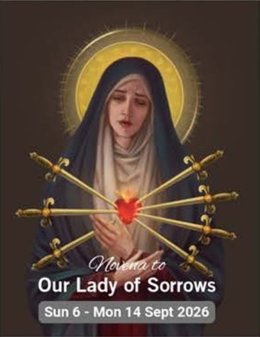 Novena to Our Lady of Sorrows - Sun 6 to Mon 14 Sep 2026