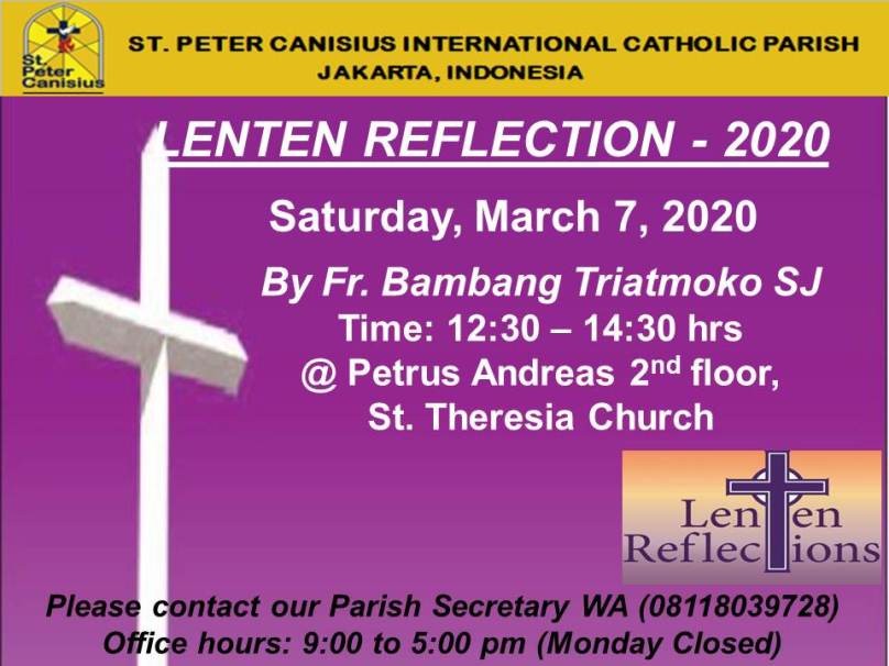 Lenten Reflection 2020