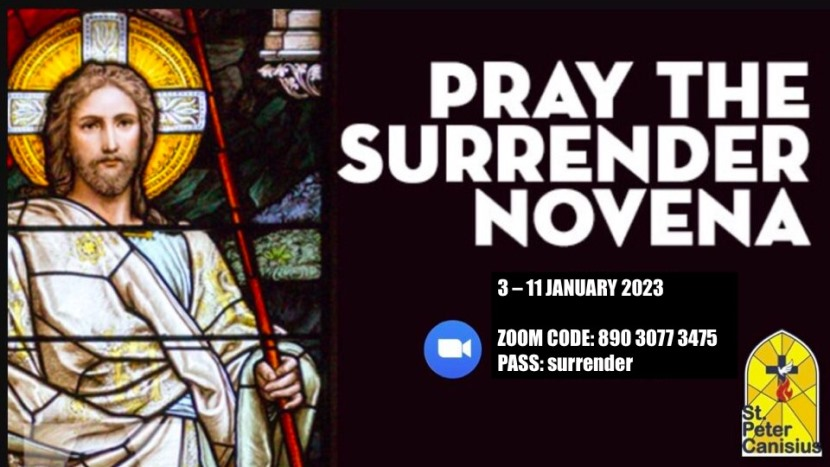Pray The Surrender Novena - 3 to 11 January 2023