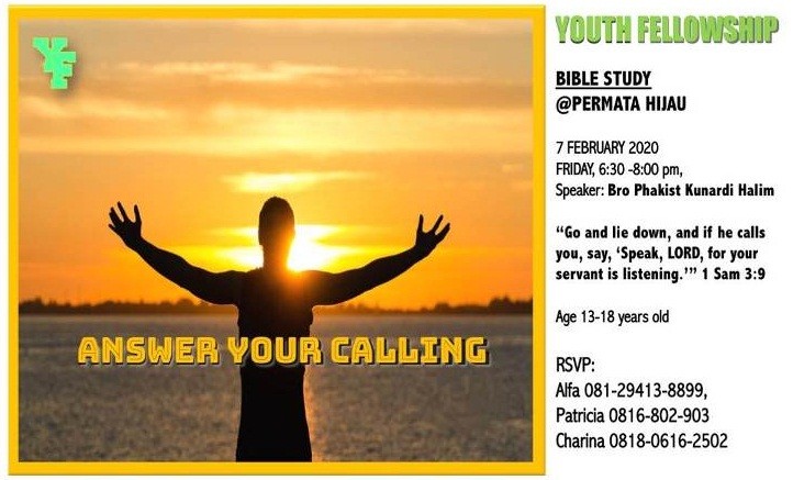 Youth Fellowship 7th February 2020
