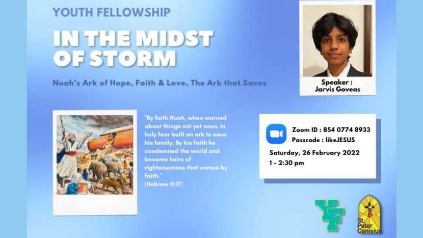 Youth Fellowship - In The Midst of Storm - February 26, 2022 13.00-14.30 pm