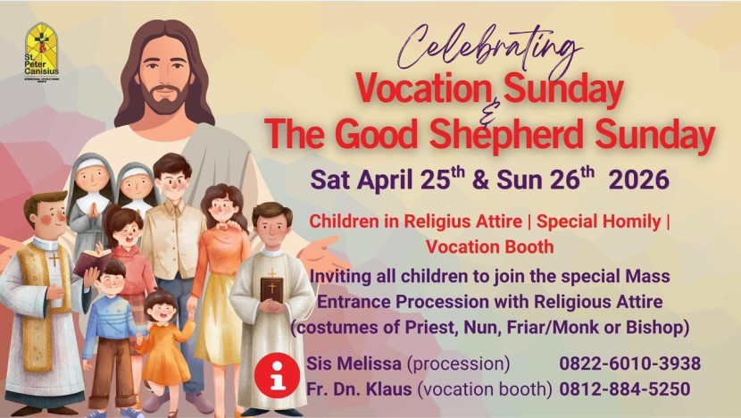 Celebrating Vocation Sunday - Sat, April 25th & Sun April 26th, 2026