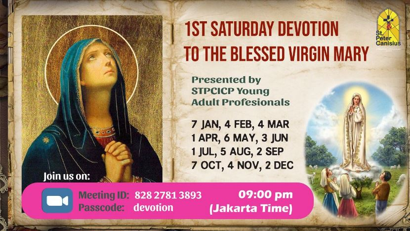 1st Saturday Devotion to The Blessed Virgin Mary