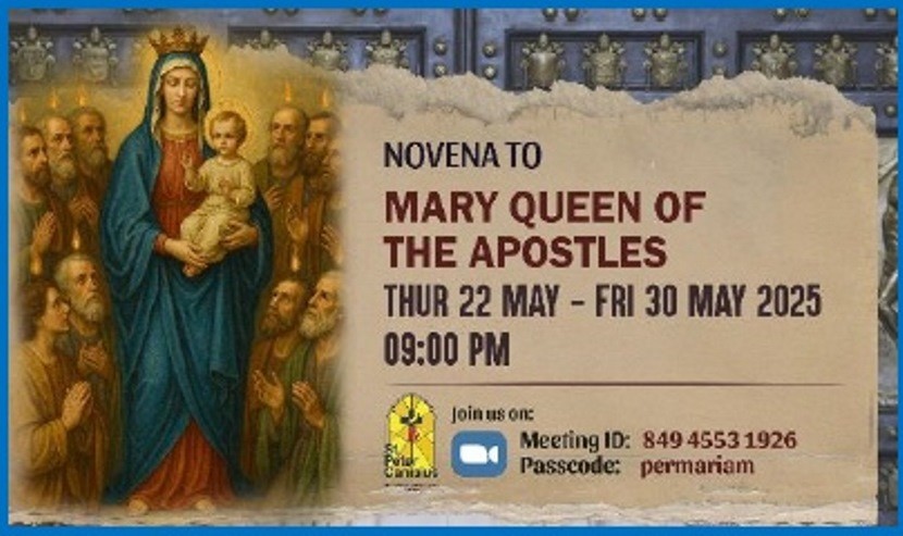 Novena to Mary Queen of The Apostles - Thu 22 May to Fri 30 May 2025 9.00PM