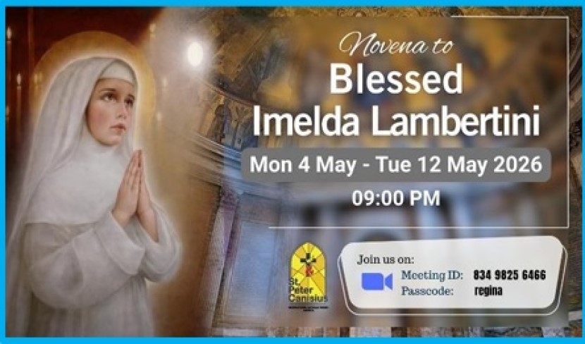 Novena to Blessed Imelda Lambertini - Mon 4 May to Tue 12 May 2026 9PM